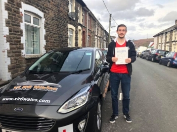 20.11.19 - Congratulations to Adam Neads on passing his test this morning in Merthyr Tydfil with zer