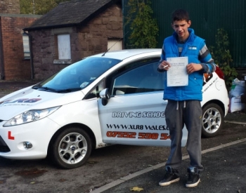 Well Done to Alex from Newbridge for passing his driving test in Abergavenny with only 4 minors and only 24 hours of lessons What a result Fifi will NOT miss those daily mountain treks up to the farm Drive Safe in your new little Corsa
