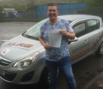 7515 - Congratulations to Allyn Smith who passed his driving test 1st time with XLR8 Wales with our Peter What a lovely result and we all look forward to seeing you beeping around Aberbargoed