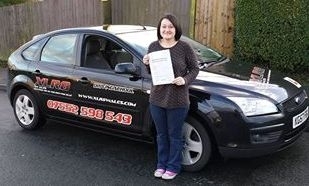 22012014 - Well Done to Ashleigh from Gelligaer who passed her automatic driving test 1st time in Merthyr Tydfil What a stunning result Ashleigh - we are all very proud of you