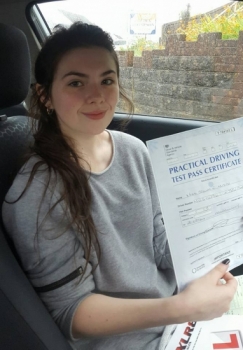 20816 - Despite having a lot of anxiety about driving Ali built my confidence and I passed my test this morning first time Absolutely over the moon couldnacute;t think of a better person to learn with<br />
<br />
<br />
<br />
Congratulations to Brenna for passing her driving test in Abergavenny this morning 1st time Wooooohoooo you nailed it