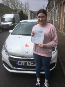 25.4.18 - Congratulations to Caitlin Thomas on passing her driving test today 1st time with only 1 minor driving fault.... As close to perfect as you can get!!