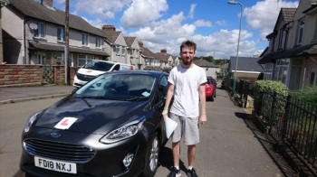 31.7.18 - Congratulations﻿ to Callum White on passing his test in Merthyr Tydfil first time with only 5 faults cracking result
