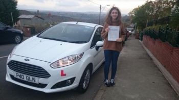 261015 - Congratulations to Casey Jones on passing her test first time in Merthyr Tydfil knew you would do it 😃 have fun car shopping over the holidays 