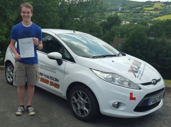 9715 - Congratulations goes out to Craig Hale who passed his driving test today in Abergavenny after starting with us on our Under 17 lessons then moving onto one of our 2 week semi intensive courses what a superb drive and a lovely result smile emoticon I shall miss the daily weather reports