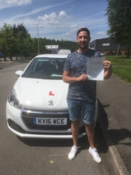 20617 - Congratulations to Craig Sampson who passed his test 1st time with our Peter Watts in Merthyr Tydfil