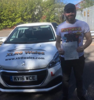 17.9.2019 - Congratulations to Daryl Leach on passing his driving test today in Merthyr, 1st time with only 3 minors!!