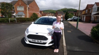 8617 - Congratulations to Hope Morgan on passing her test this afternoon in Pontypridd first time with only 4 faults awesome job