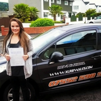 27715 - Congratulations Jessica on passing your driving test today in Abergavenny with only 3 minors and first time too A great result after a 20 hour semi intensive course Well done Jessica :-