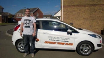 140414 Big congratulations to Joseph on passing his driving test today first time at Merthyr Tydfil nice one mate