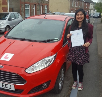 4.5.18 - What a lovely result for our Kuldeep who passed her driving test 1st time with us today in Merthyr... after all the anxiety and nerves, you dug deep and pulled it out of the bag!! Super proud of you!!!!!