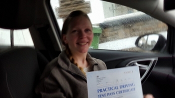 11215 - A massive well done to Leanne on passing her automatic driving test with just 2 tiny minors what a brilliant result :-