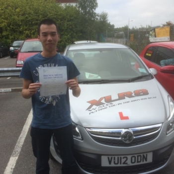 9915 - A massive congratulations goes out to Louis who passed his driving test yesterday with Peter in Merthyr Tydfil 1st time with only 1 MINOR