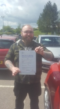 31.5.19 - A very busy week for Rob and the automatic at the driving test center. The first of 2 passes goes to Mike Spear... Brilliant result and just