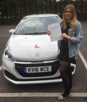 24.8.18 - Congratulations to Morgan Woodward on passing her driving test 1st time today with only 2 minor faults with our Peter.... lovely result ... safe driving