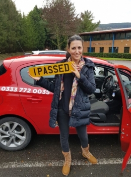 17.11.19 - Congratulations to Nadine Aawar on passing her automatic driving test first time in Merthyr with our Rhys!!!! Well done and safe driving 🚗