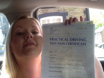 24515 - Another amazing result from Natalie Collins from Abertridw who passed her Automatic Driving test in Merthyr Tydfil Congratulations