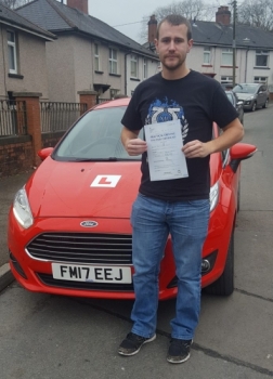8118 - Congratulations goes out to Philip Davies who passed his driving test 1st time today in Merthyr Tydfil after taking up a semi intensive driving course A huge thank you for all the giggles and good luck in welcoming your new baby next month