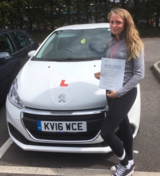 1.8.18 - Congratulations to Rebecca Hughes who passed her driving test today 1st time with our Peter