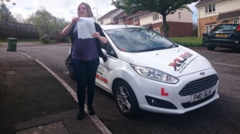 5.5.15 - Congratulations to Sarah McGinley on passing her test 1st time this morning in Pontypridd good luck hunting for your new car and looking forward to seeing you out and about...
