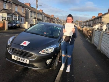 10/12/18 - Congratulations to Sasha Bichum on passing her test this morning first time in Merthyr Tydfil with only 4 faults lovely drive now mam can have a rest and you can drive yourself to work 😊