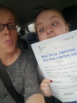 26916 - Congratulations to our XLR8 Wales Baby who went and passed her driving test today with only 2 minor faults outstanding