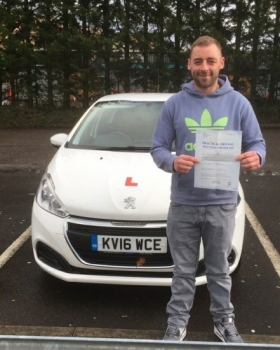 14.2.18 - Congratulations goes out to Steve Berryman who passed 1st time after taking up a 1 week intensive course with our Peter Watts!!!