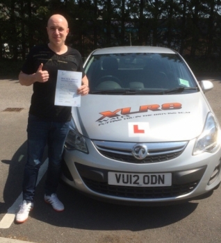 19516 - Congratulations to Adam Dancer who passed his driving test in Merthyr Tydfil 1st time on Friday with our Peter