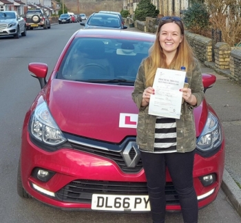 5.2.18 - What a stunning result from Amy Idowu who passed her automatic driving test today in Merthyr 1st time after taking up a 4 week semi intensive course. You put in an immense amount of hard work into this and we are all really chuffed for you... drive safe...