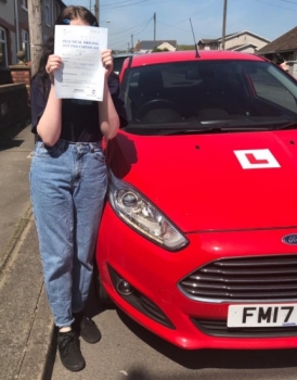 15.5.19 - Congratulations to little shy Caitlin who passed her driving test today in Merthyr 1st time... what a stunning result 😃🚗🚦
