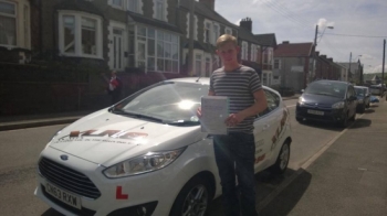 110614 Big congratulations to Carl Jones on passing his driving test first time in Pontypridd with only 1 fault after only 16 hours What a result
