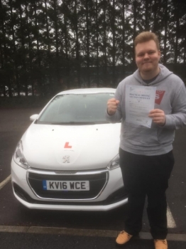 22.3.19 - Congratulations to Chris Radzilla on passing his test first time with only 4 minor faults with our Peter. Enjoy your driving Chris.