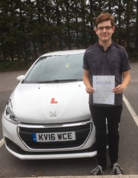 4.8.18 - Congratulations to Corey Davies on passing his driving test 1st time in Merthyr with our Peter