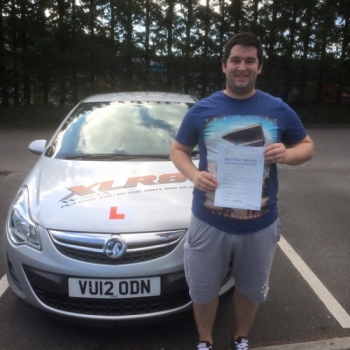 31.7.15 - Another 1st time pass for our Peter.... Congratulations to Craig Morgan on passing his driving test in Merthyr Tydfil with only 2 minors... lovely result!...