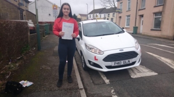 12.3.18 - Congratulations to Ellie Kate jones on passing her test this afternoon first time in Merthyr Tydfil with only 5 faults lovely result