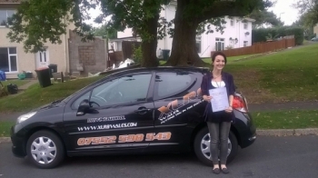 2992014 - Well done Gabby on passing your test today in Newport with just four minors Amazing result and well deserved