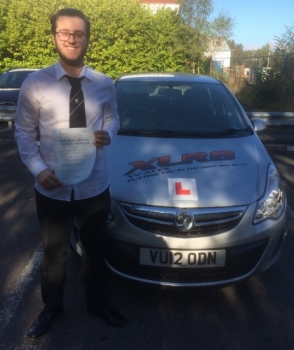 11.10.16 - Congratulations to George Lewis who passed his driving test in Merthyr Tydfil today 1st time with our Peter...