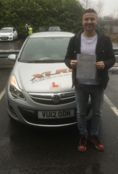 31117 - Congratulations to Halil who passed his driving test today in Merthyr Tydfil 1st time with our Peter :-