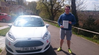 4516 - Congratulations to Jacob Thompson on passing his test first time this afternoon in Pontypridd on our semi intensive course Looking forward to seeing you out and about