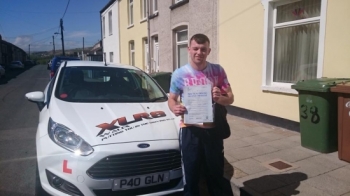 12515 - Congratulations to Joshua Jones on passing his driving test in Merthyr Tydfil 1st time with only 3 minors