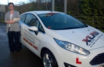4214 - A massive congratulations to Julie from Aberbargoed on passing her driving test today in Merthyr Tydfil with only ONE minor another fantastic result Well Done From Everyone at XLR8 Wales :-