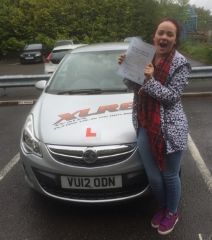 19516 - A superb result from Lydia Powell who passed her driving test today in Merthyr Tydfil with only 2 minors with our Peter