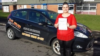 12.2.2014 - WOW!!! Well Done to Michaela Hunt who passed her driving test today 1st time in Merthyr Tydfil after only 13 hours!!! What a fab result!!!!!  — with Michaela Hunt....