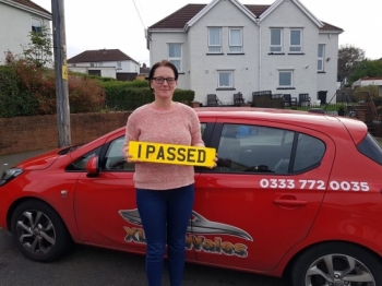 22.10.19 - Congratulations to Monika Rzymska on passing her automatic driving test today first time in Merthyr with our Rhys!!!!