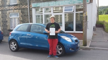 250614 Congratulations to Morgan Hammacot on passing his driving test first time in Pontypridd after only 20 hours