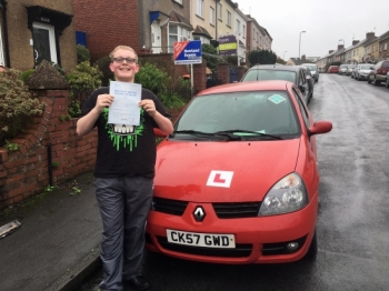 22.2.17 - Congratulations Morgan on passing your manual driving test in Newport. Enjoy your freedom!...