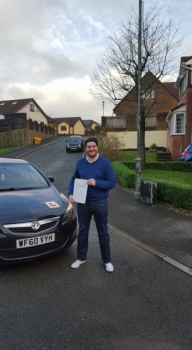 7.12.15 - A massive well done to Nicolas Mathieson on passing his automatic driving test today with just 4 tiny minors after a 2 week semi intensive course Brilliant result topman 😆...