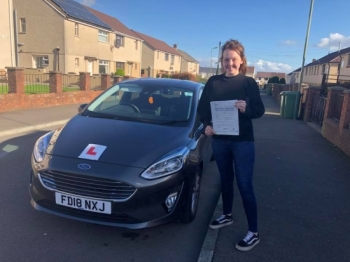 21.9.18 - Congratulations to Rhiannon on passing her test this afternoon in Merthyr Tydfil all your hard work has paid off now time to relax and enjoy
