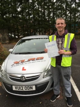 91116 - Congratulations to Sam Walters who passed his driving test 1st time in Merthyr Tydfil with only 4 little minor faults well done to both you and our Peter