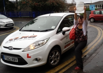 Congratulations to Suzie from Ystrad Mynach on passing her driving test in Merthyr Tydfil 1st time after only 31 hours Well Done